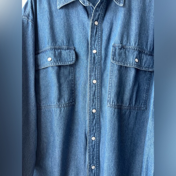 Dakota Pearl Snap Denim Button Up - Picture 2 of 8
